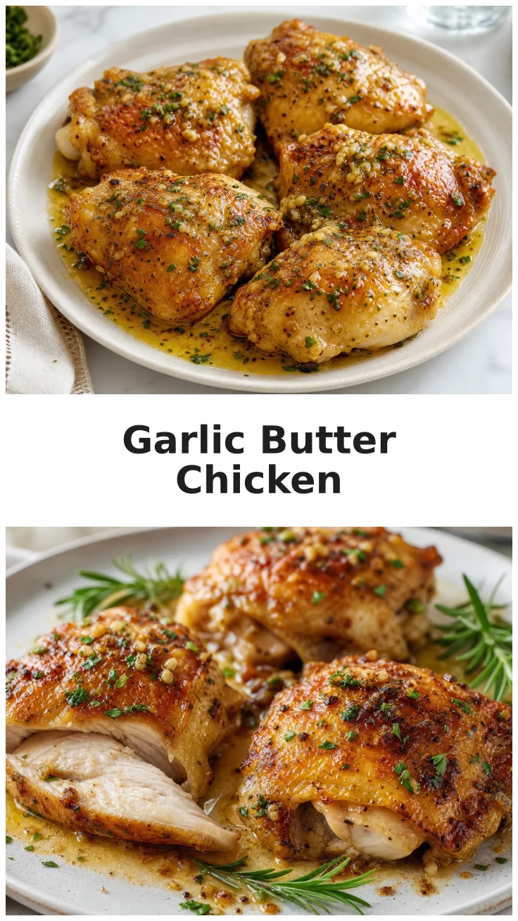 Golden Oven Garlic Butter Chicken Thighs Recipe Golden Oven Garlic Butter Chicken Thighs Recipe