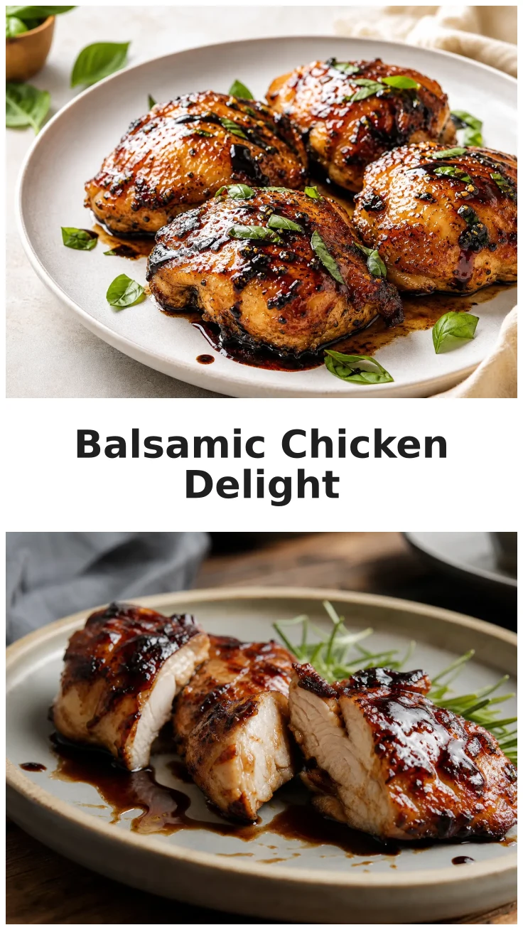Glossy Oven Balsamic Chicken for Flavorful Dinners Glossy Oven Balsamic Chicken for Flavorful Dinners