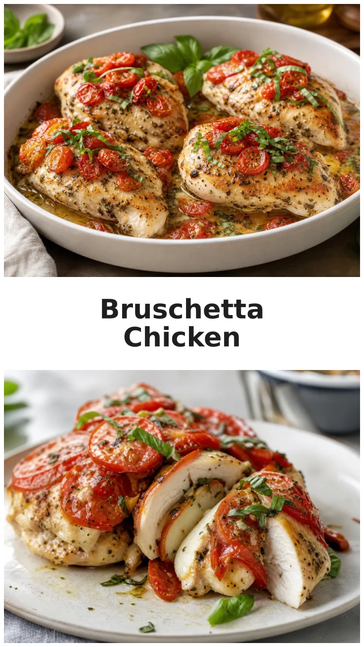 Delicious Fresh Oven Bruschetta Chicken Recipe for Family Dinners Delicious Fresh Oven Bruschetta Chicken Recipe for Family Dinners