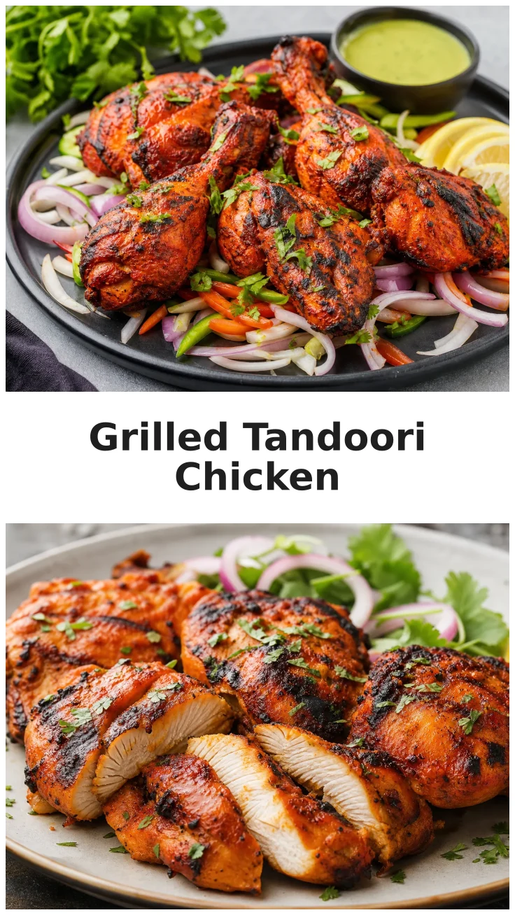 Delicious Colorful Grilled Tandoori Chicken Recipe Delicious Colorful Grilled Tandoori Chicken Recipe