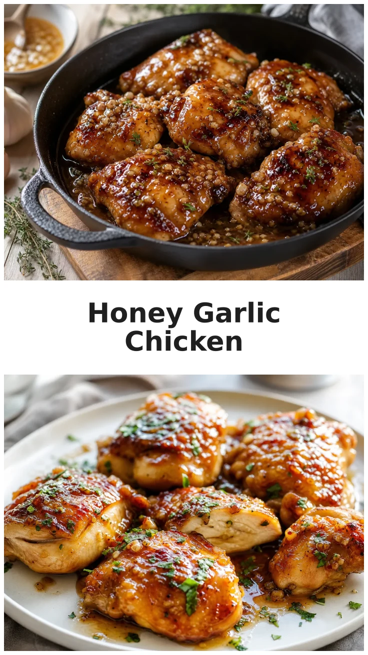 Sticky Skillet Honey Garlic Chicken Recipe for a Flavorful Dinner