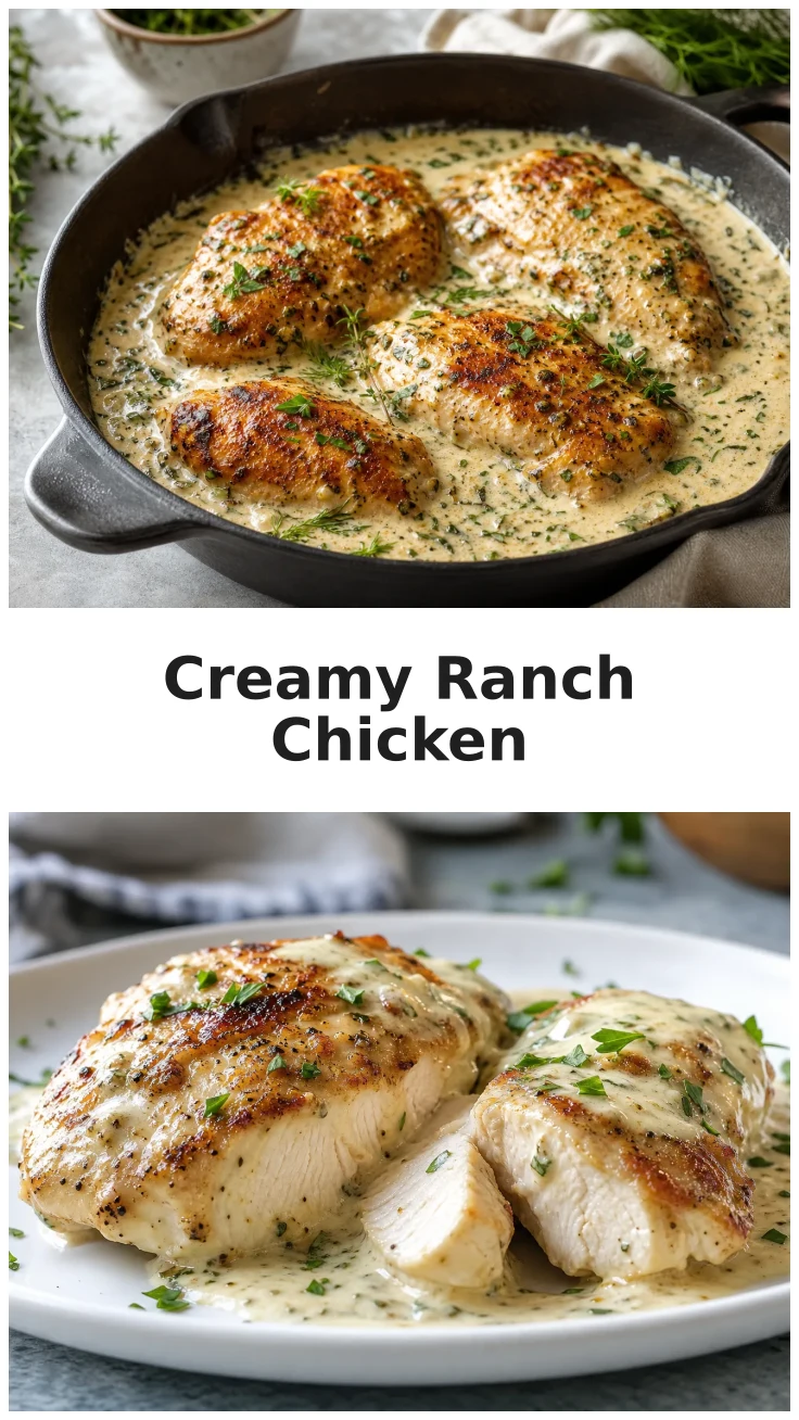 Creamy Skillet Ranch Chicken for Family Dinner Creamy Skillet Ranch Chicken for Family Dinner