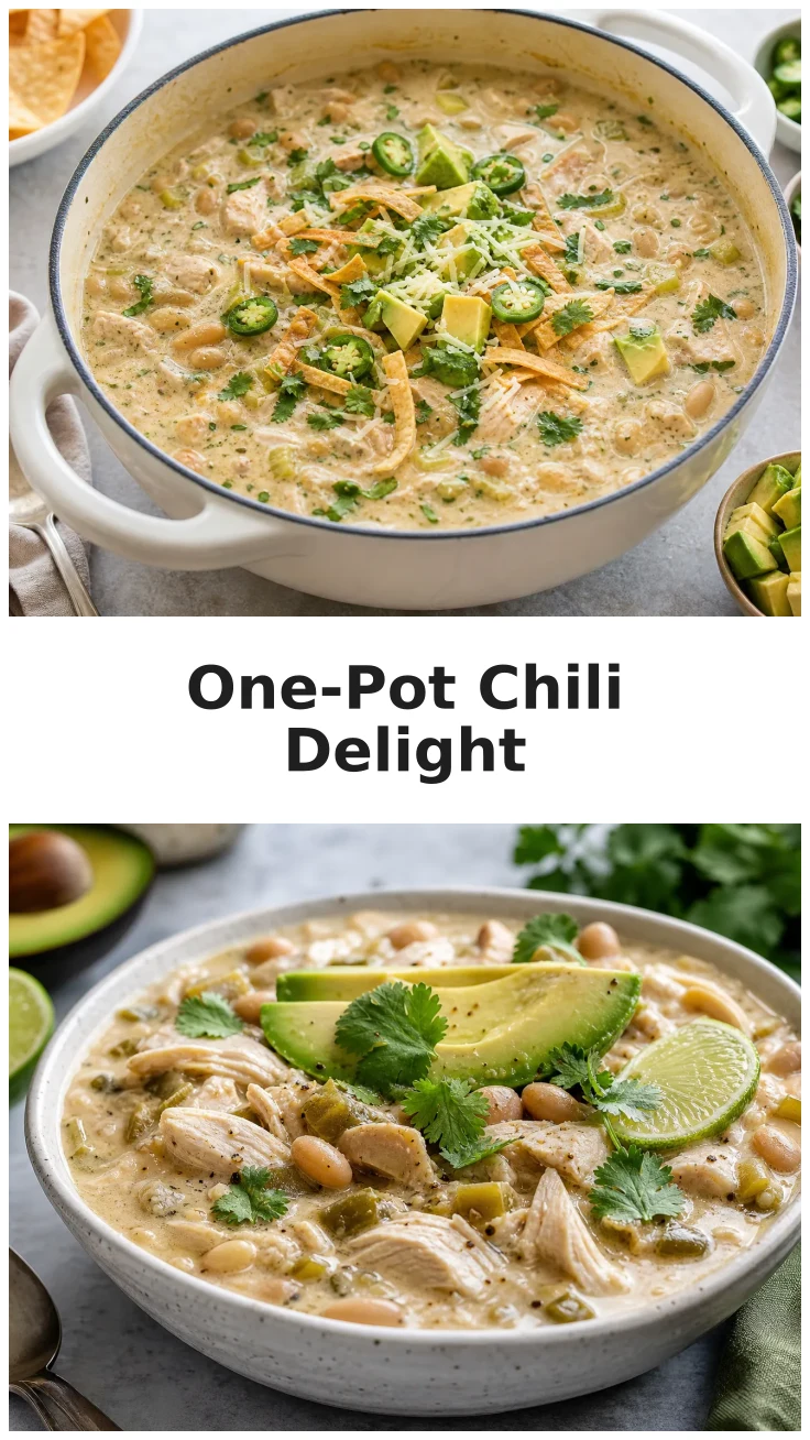 Creamy One-Pot White Chicken Chili Recipe for Cozy Nights