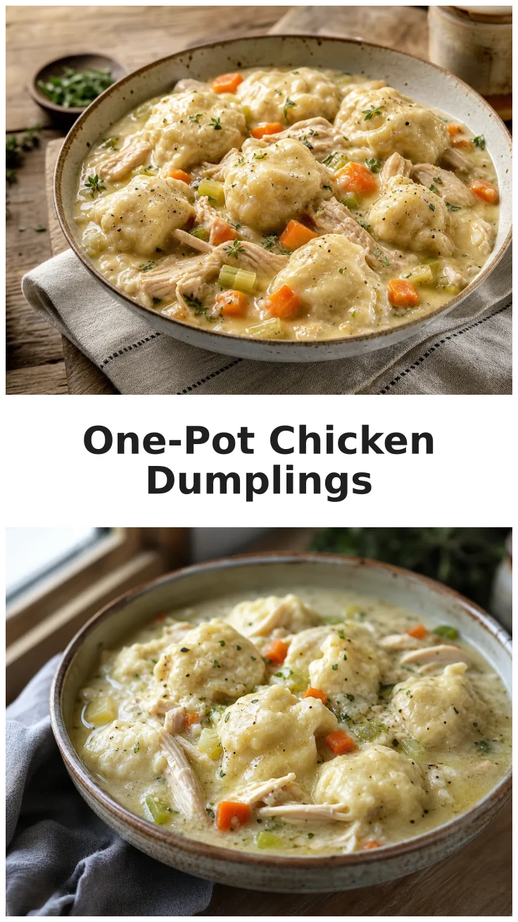 Creamy One-Pot Chicken and Dumplings for Cozy Nights Creamy One-Pot Chicken and Dumplings for Cozy Nights