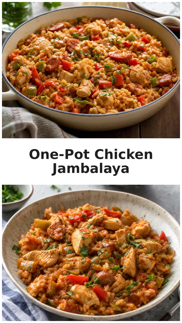 Colorful One-Pot Chicken Jambalaya Recipe for Easy Family Dinners Colorful One-Pot Chicken Jambalaya Recipe for Easy Family Dinners