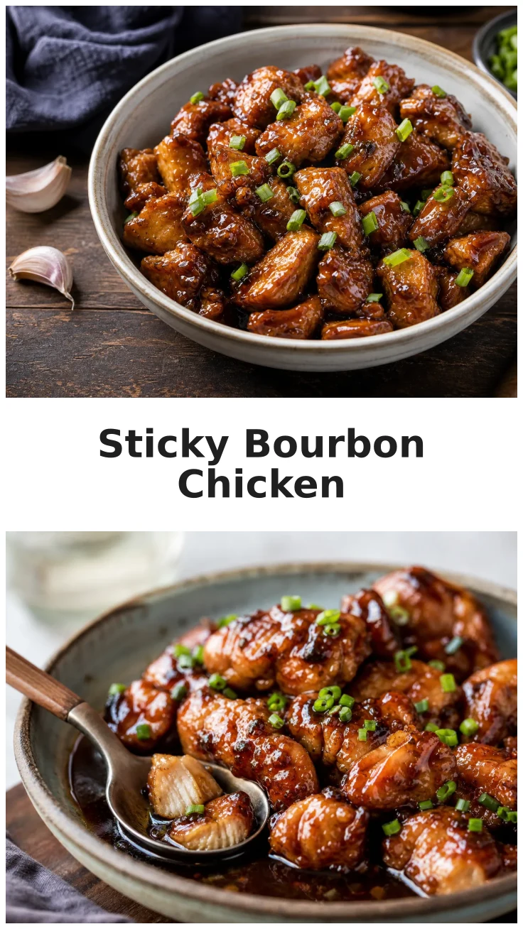 Delicious Sticky Slow Cooker Bourbon Chicken Recipe Delicious Sticky Slow Cooker Bourbon Chicken Recipe