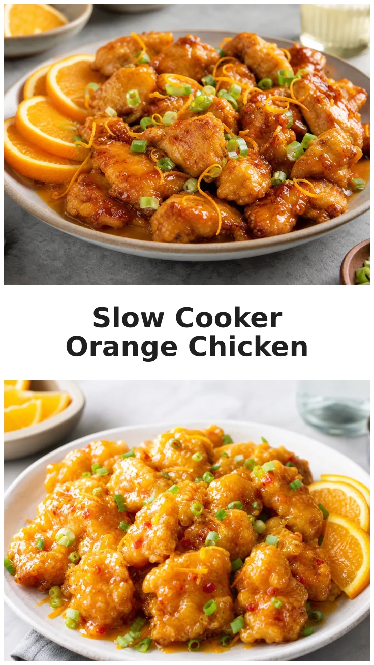 Glossy Slow Cooker Orange Chicken Recipe for Easy Dinners Glossy Slow Cooker Orange Chicken Recipe for Easy Dinners