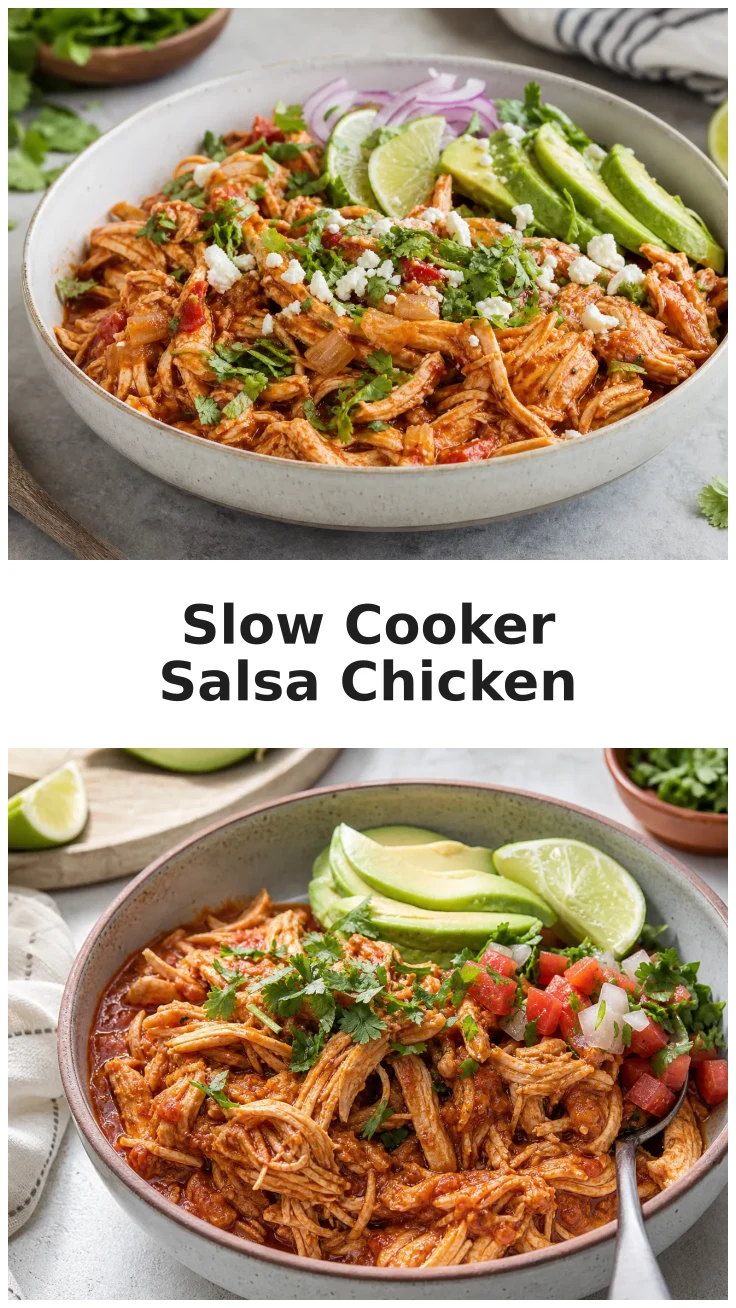 Juicy Slow Cooker Salsa Chicken for Easy Weeknight Meals Juicy Slow Cooker Salsa Chicken for Easy Weeknight Meals