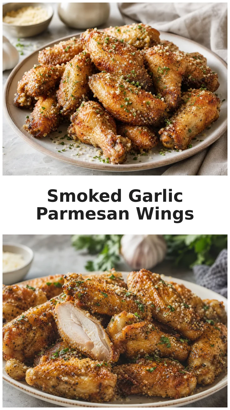 Crispy Smoked Garlic Parmesan Chicken Wings Recipe Crispy Smoked Garlic Parmesan Chicken Wings Recipe
