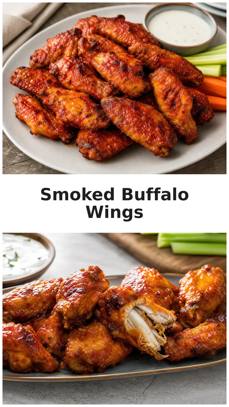 Crispy Smoked Buffalo Chicken Wings Recipe for Game Day