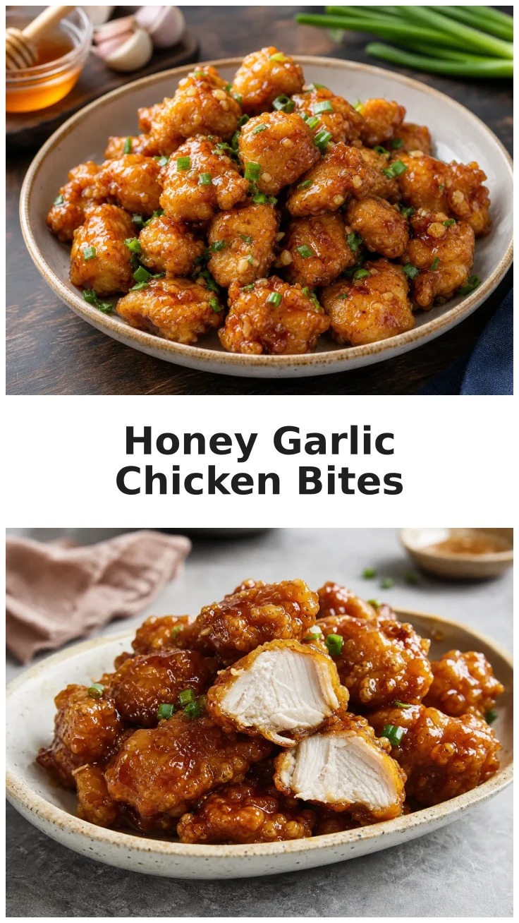 Crispy Honey Garlic Chicken Bites in the Air Fryer Crispy Honey Garlic Chicken Bites in the Air Fryer
