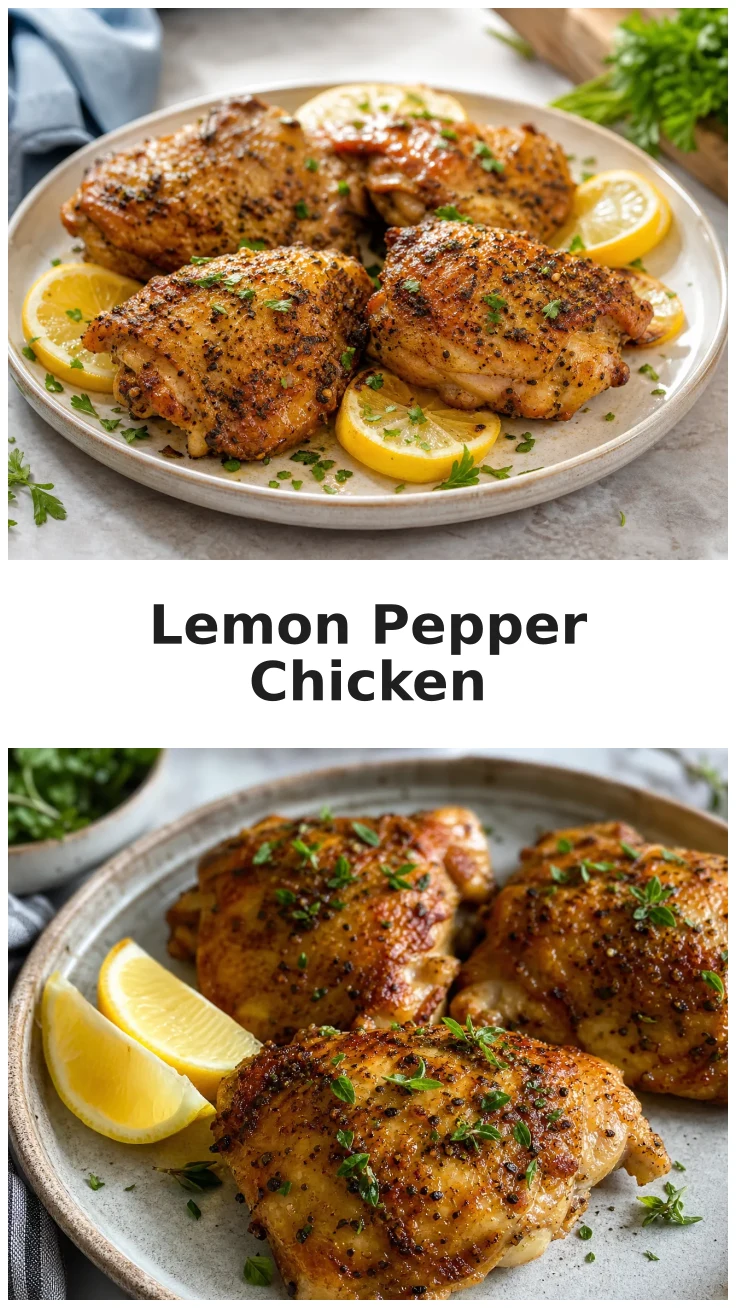 Juicy Air Fryer Lemon Pepper Chicken Thighs Recipe