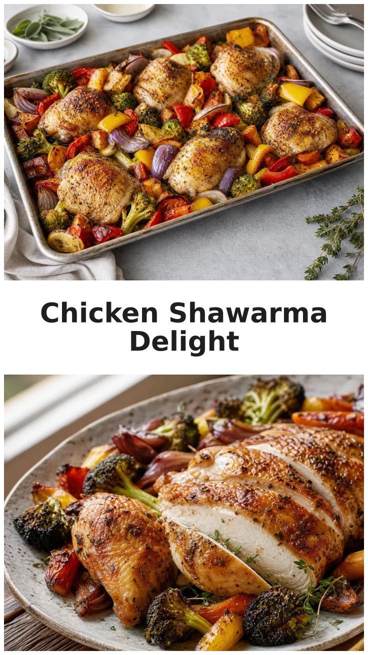 Golden Oven Chicken Shawarma Sheet Pan Dinner Recipe Golden Oven Chicken Shawarma Sheet Pan Dinner Recipe