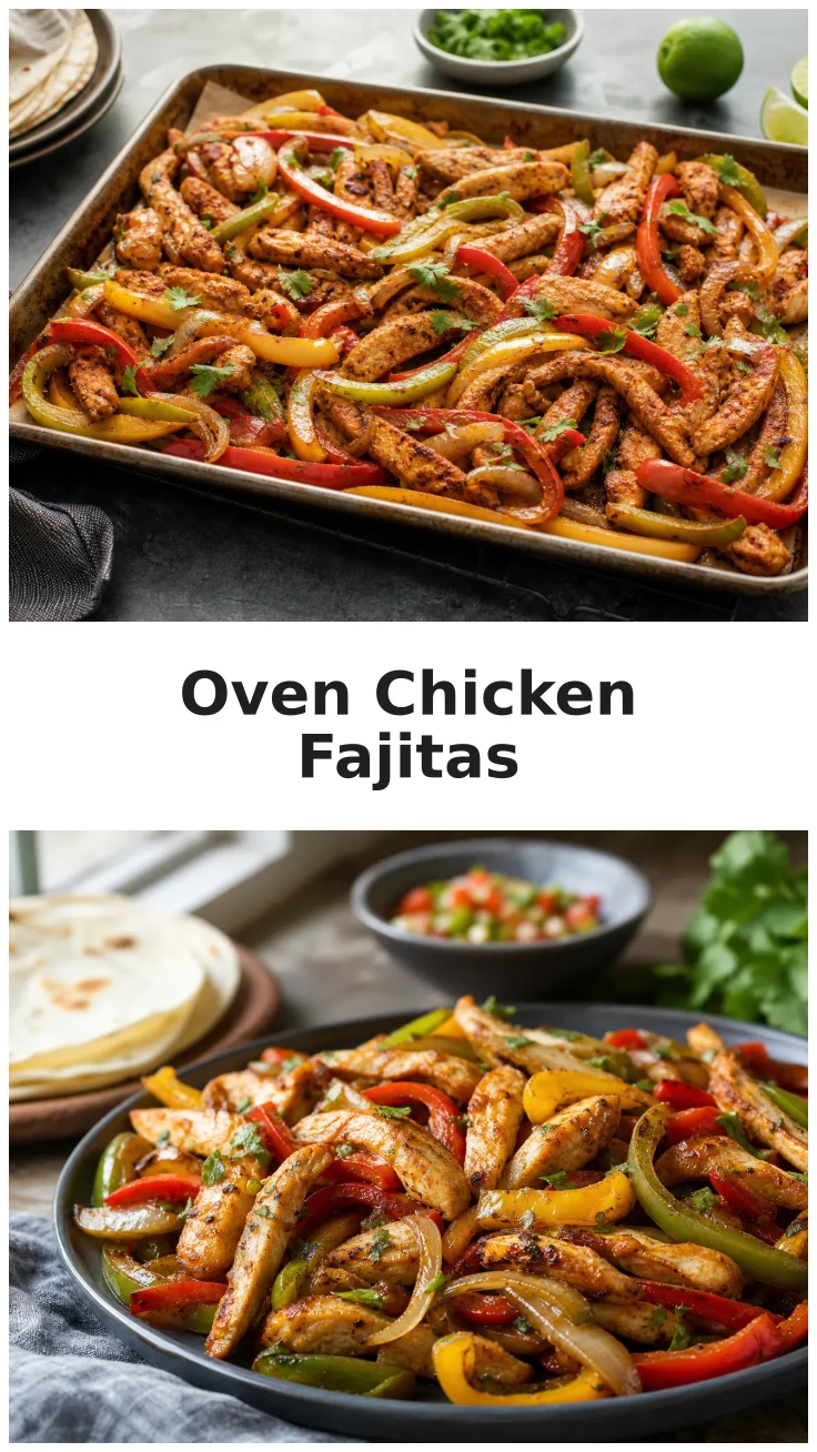 Colorful Oven Chicken Fajitas Sheet Pan Recipe