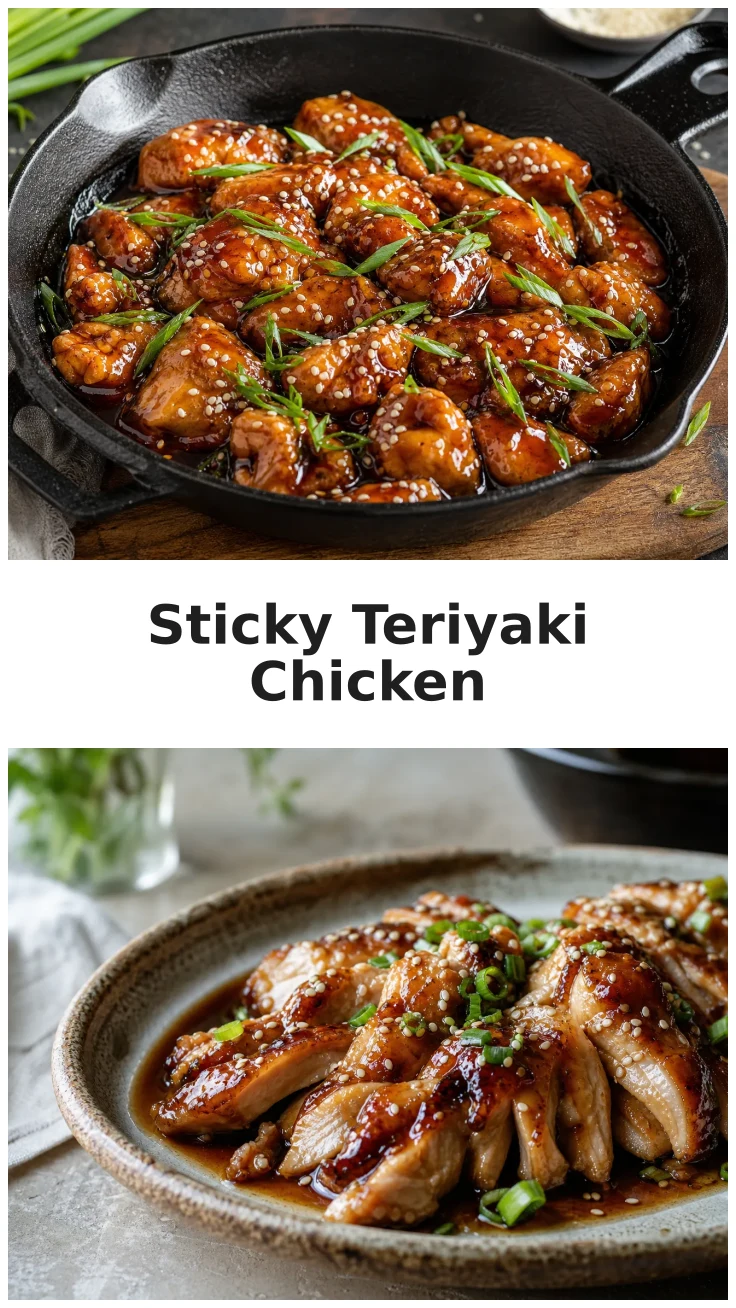 Sticky Skillet Teriyaki Chicken Recipe for Easy Dinners Sticky Skillet Teriyaki Chicken Recipe for Easy Dinners