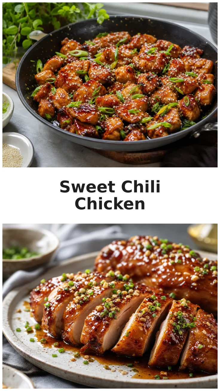 Sticky Skillet Sweet Chili Chicken Recipe for Dinner Sticky Skillet Sweet Chili Chicken Recipe for Dinner
