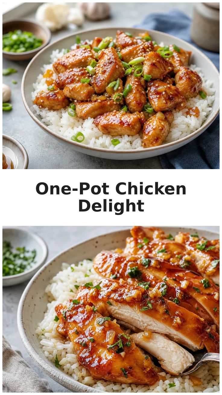 Sticky One-Pot Honey Garlic Chicken and Rice Recipe Sticky One-Pot Honey Garlic Chicken and Rice Recipe