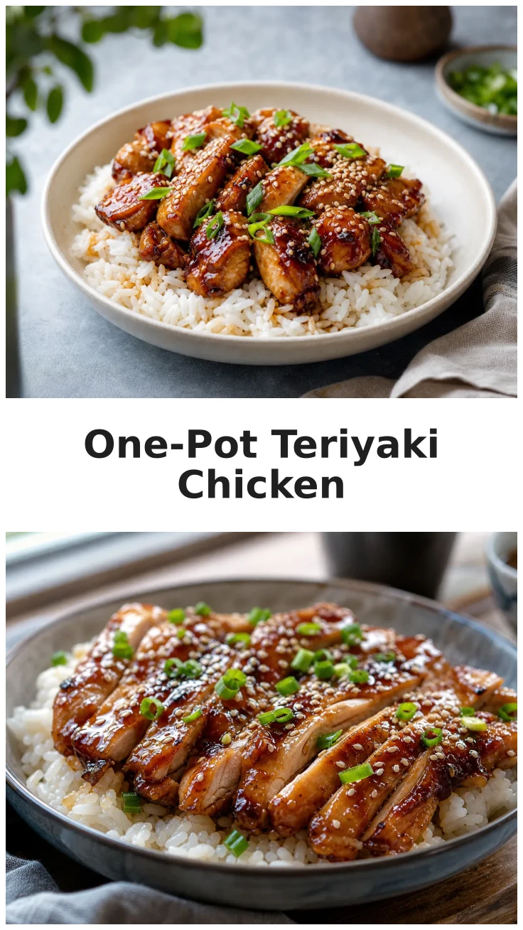 Sticky One-Pot Teriyaki Chicken and Rice Recipe Sticky One-Pot Teriyaki Chicken and Rice Recipe