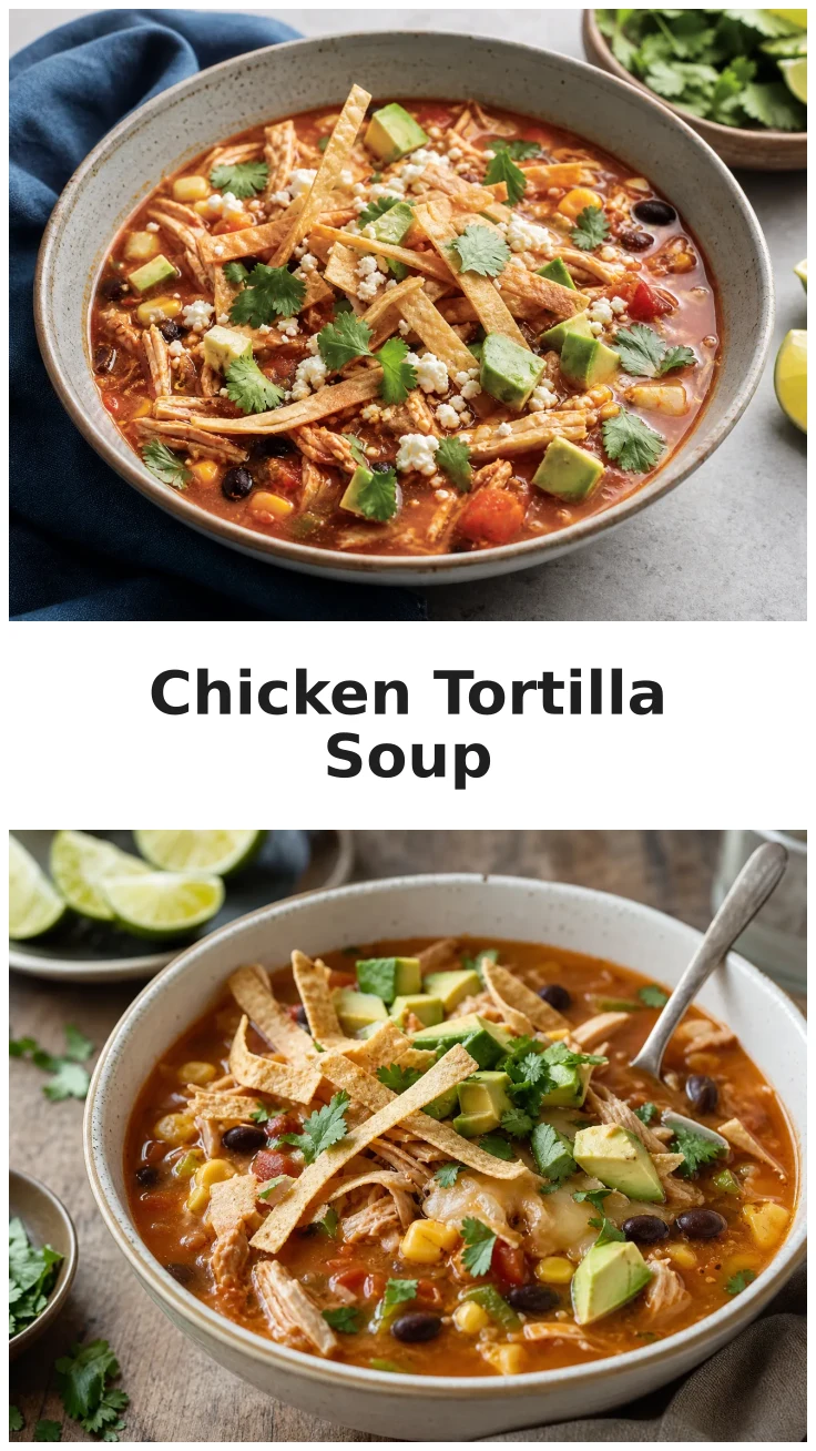 Hearty Slow Cooker Chicken Tortilla Soup Recipe