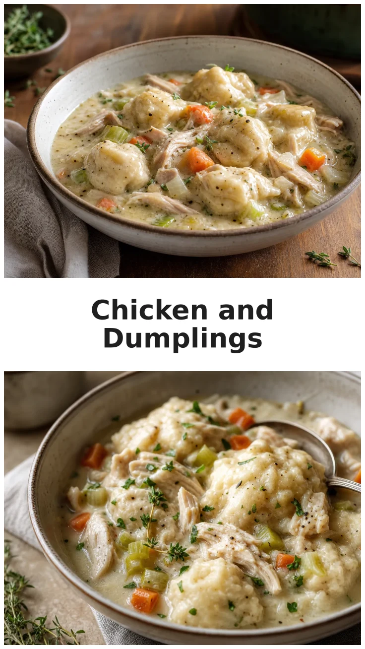 Creamy Slow Cooker Chicken and Dumplings Recipe for Comforting Meals