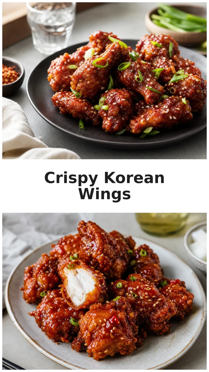 Crispy Deep Fried Korean Chicken Wings Recipe Crispy Deep Fried Korean Chicken Wings Recipe