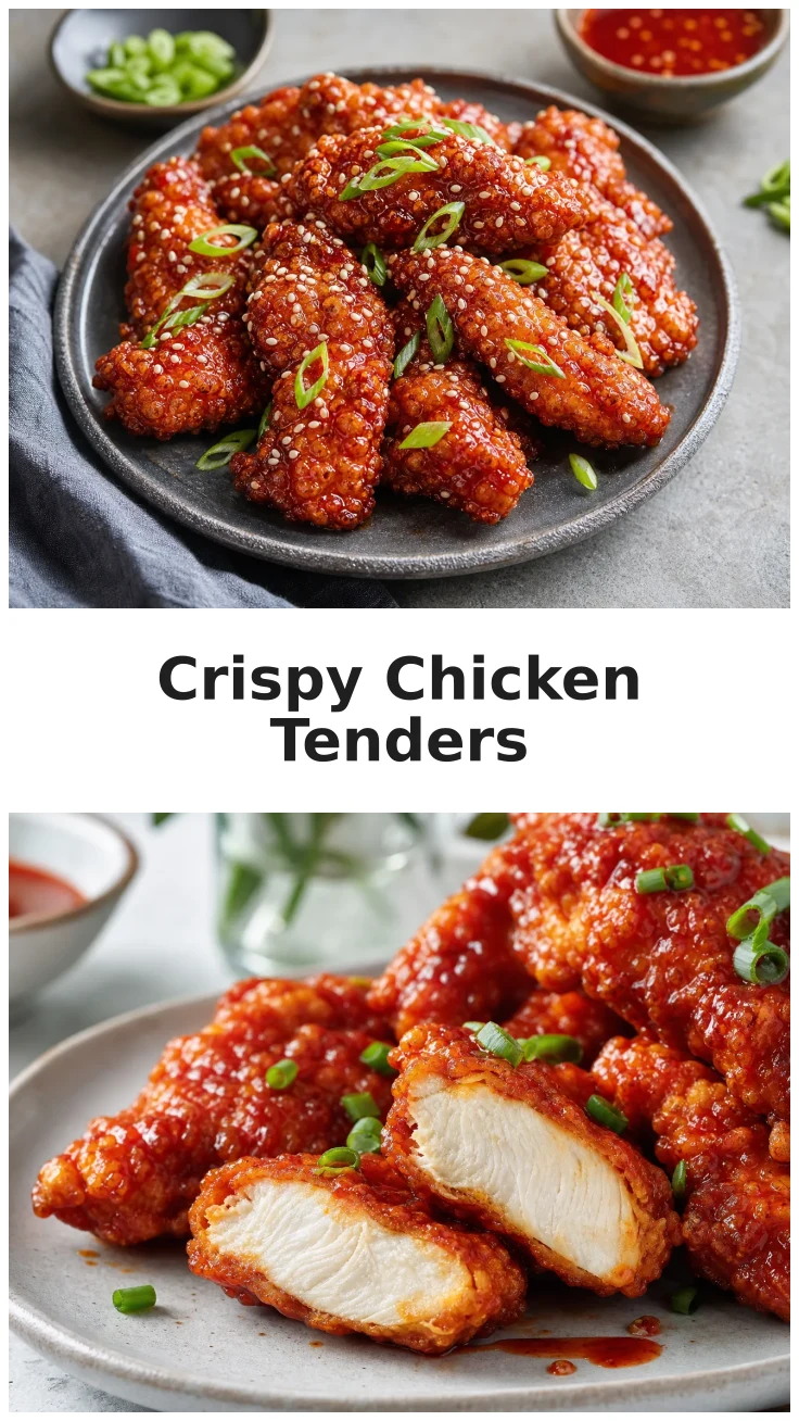 Crispy Deep Fried Gochujang Chicken Tenders Recipe Crispy Deep Fried Gochujang Chicken Tenders Recipe