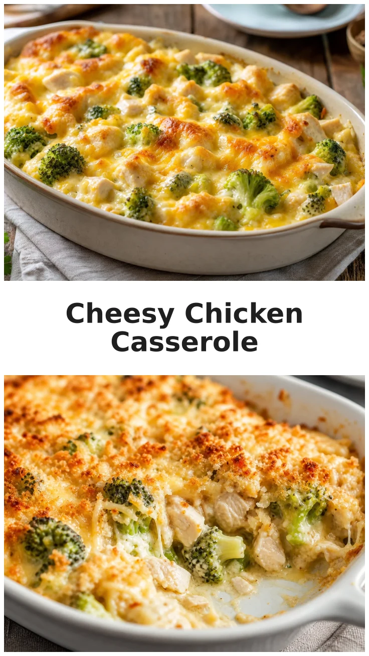 Cheesy Oven Chicken Broccoli Casserole Recipe for Family Dinner