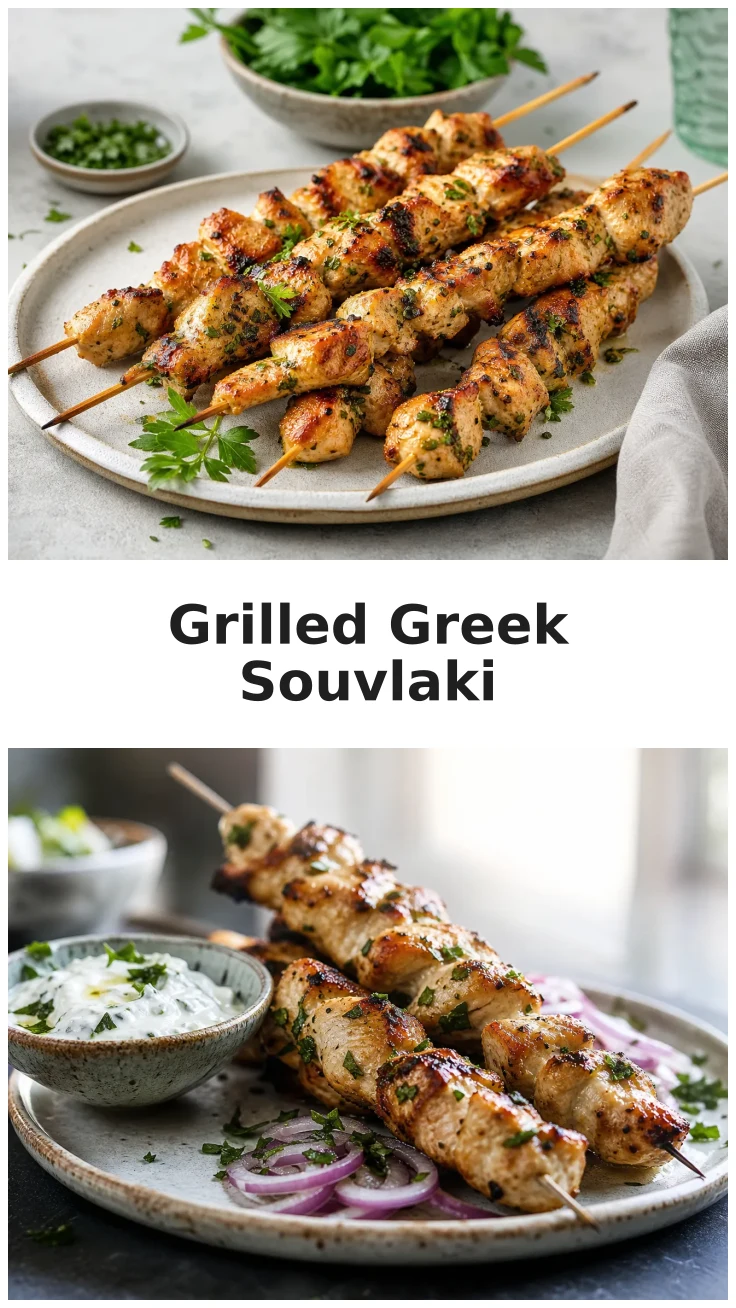 Delicious Golden Grilled Greek Chicken Souvlaki Recipe Delicious Golden Grilled Greek Chicken Souvlaki Recipe