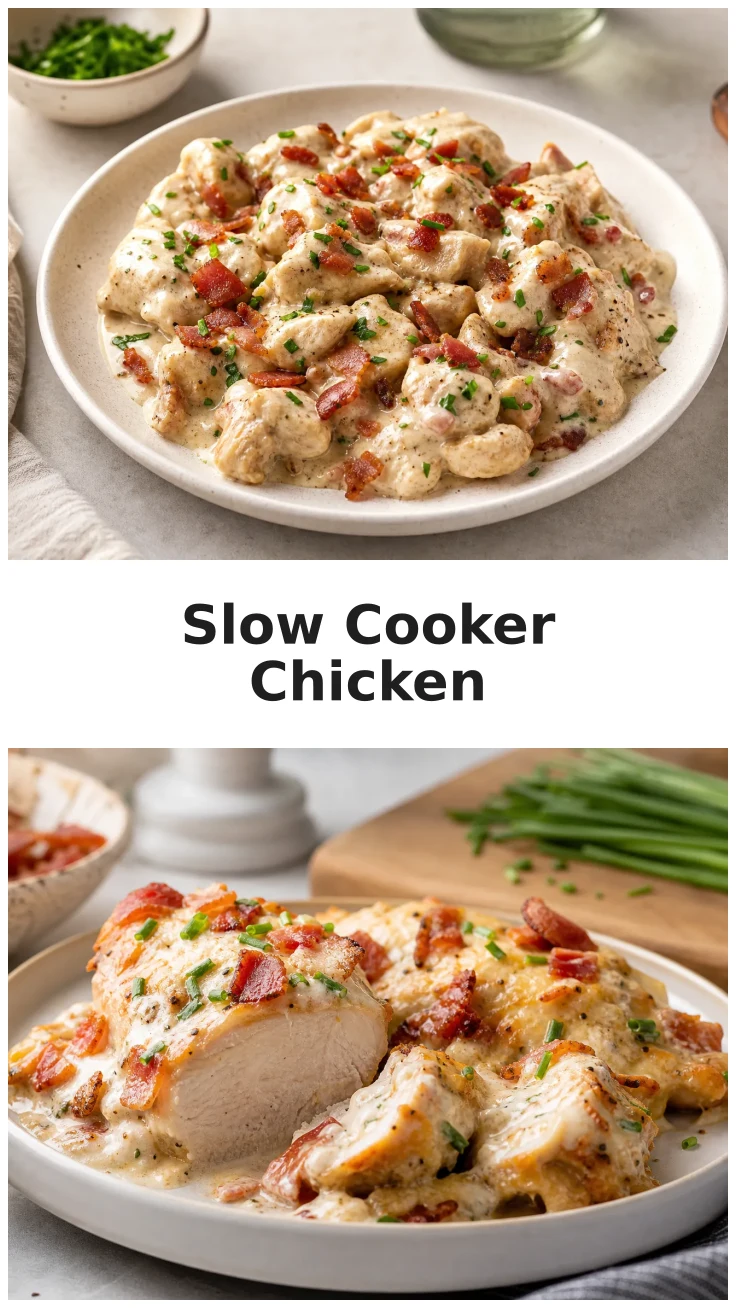 Creamy Slow Cooker Chicken Bacon Ranch Recipe for Cozy Nights Creamy Slow Cooker Chicken Bacon Ranch Recipe for Cozy Nights