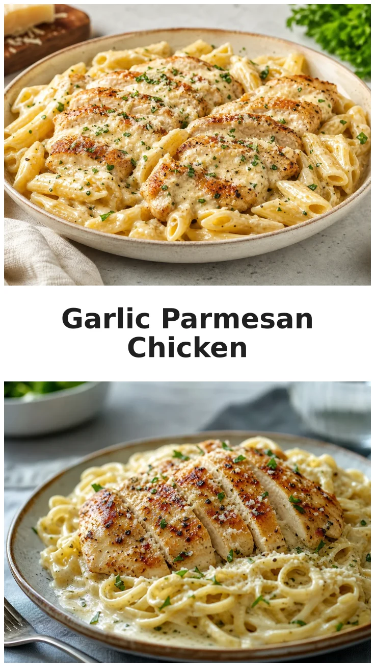 Creamy Slow Cooker Garlic Parmesan Chicken Recipe Creamy Slow Cooker Garlic Parmesan Chicken Recipe