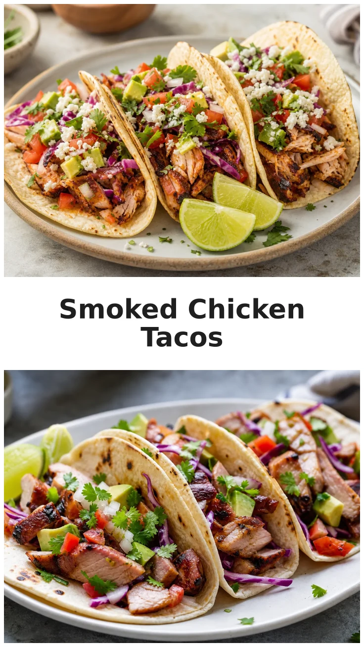 Colorful Smoked Chicken Tacos for Your Next Gathering Colorful Smoked Chicken Tacos for Your Next Gathering
