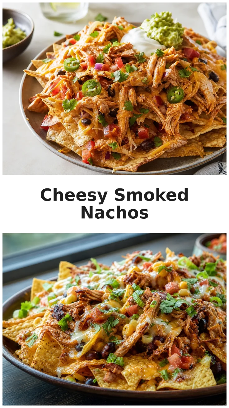 Cheesy Smoked Chicken Nachos for Game Day Gatherings Cheesy Smoked Chicken Nachos for Game Day Gatherings