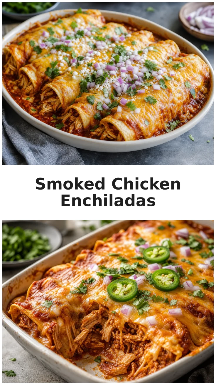 Cheesy Smoked Chicken Enchiladas for Your Next Gathering