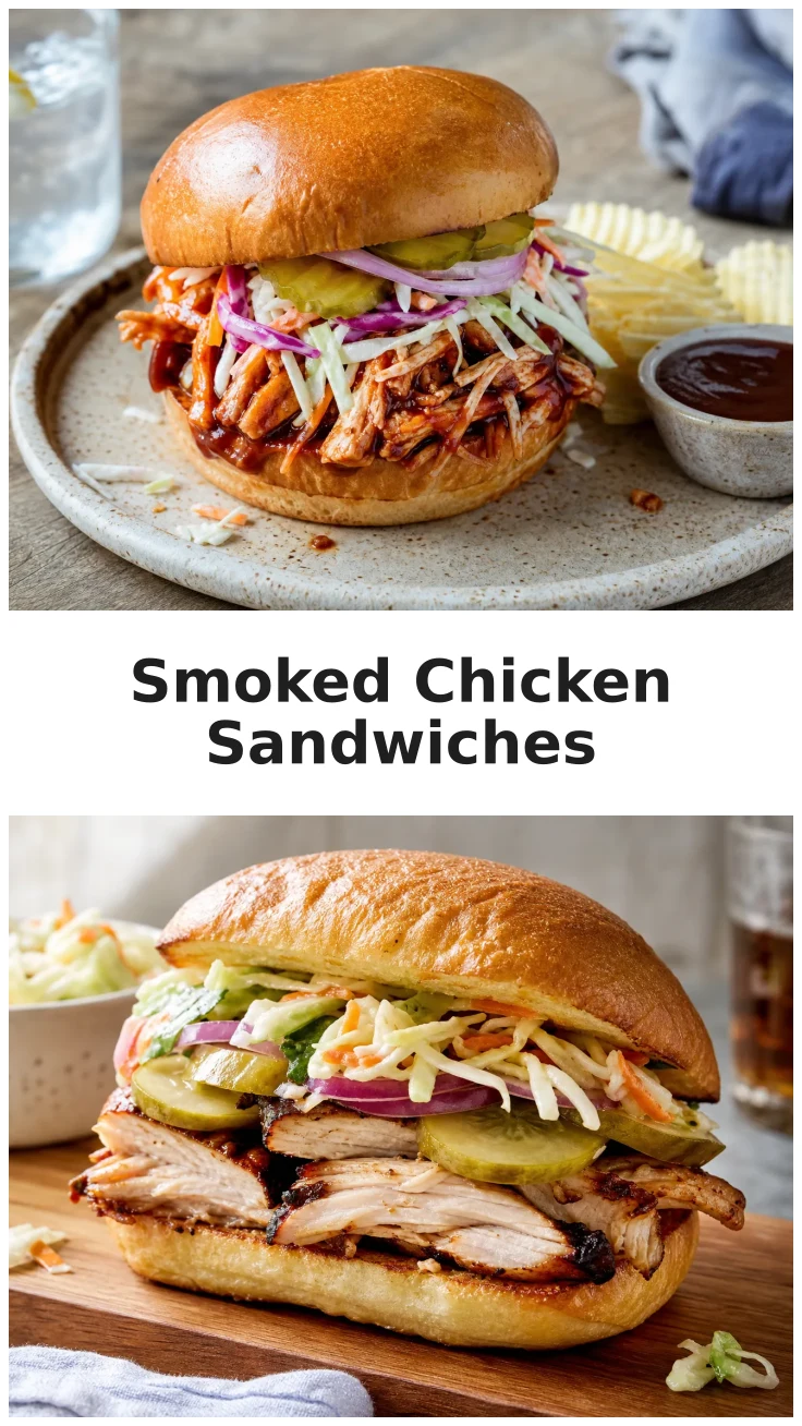 Juicy Smoked Chicken Sandwiches for Your Next BBQ Juicy Smoked Chicken Sandwiches for Your Next BBQ