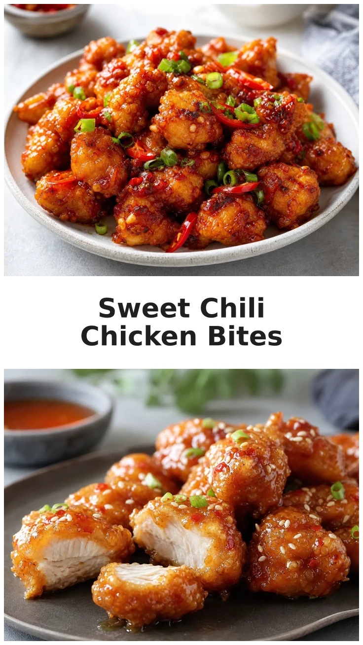 Glazed Sweet Chili Chicken Bites Air Fryer for Quick Dinners Glazed Sweet Chili Chicken Bites Air Fryer for Quick Dinners