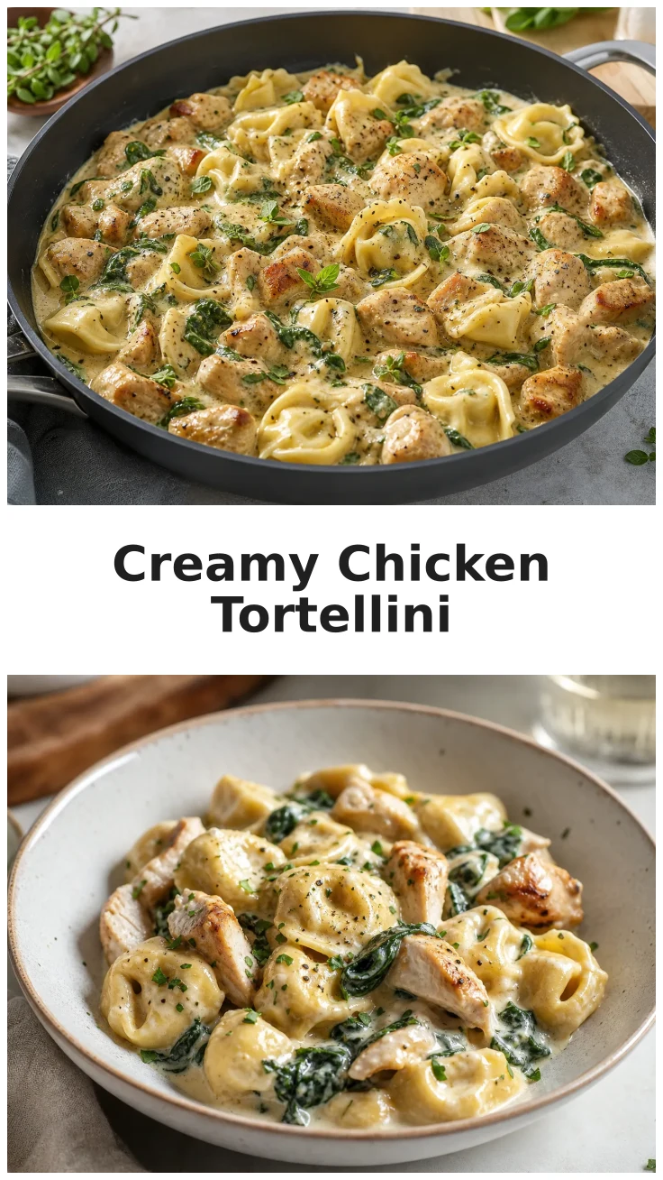 Creamy Skillet Chicken Tortellini for Cozy Dinners Creamy Skillet Chicken Tortellini for Cozy Dinners