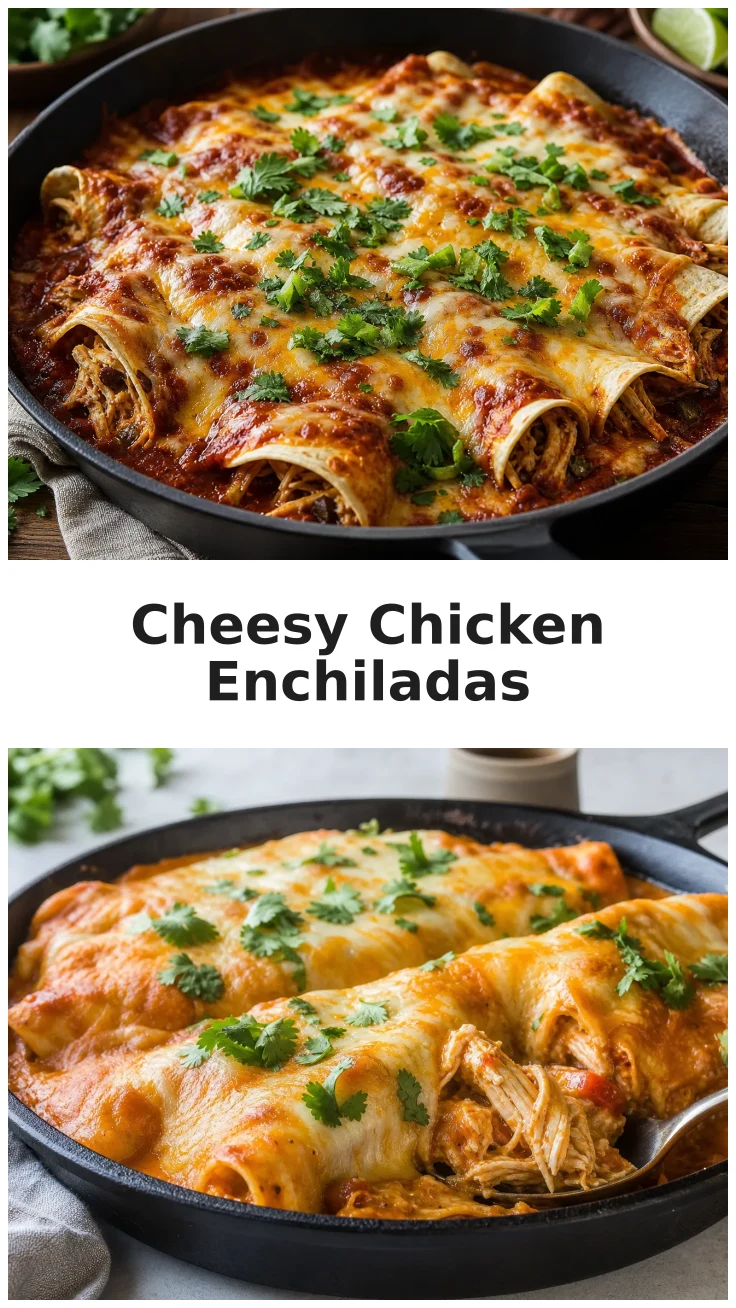 Cheesy Skillet Chicken Enchilada Recipe for a Cozy Dinner