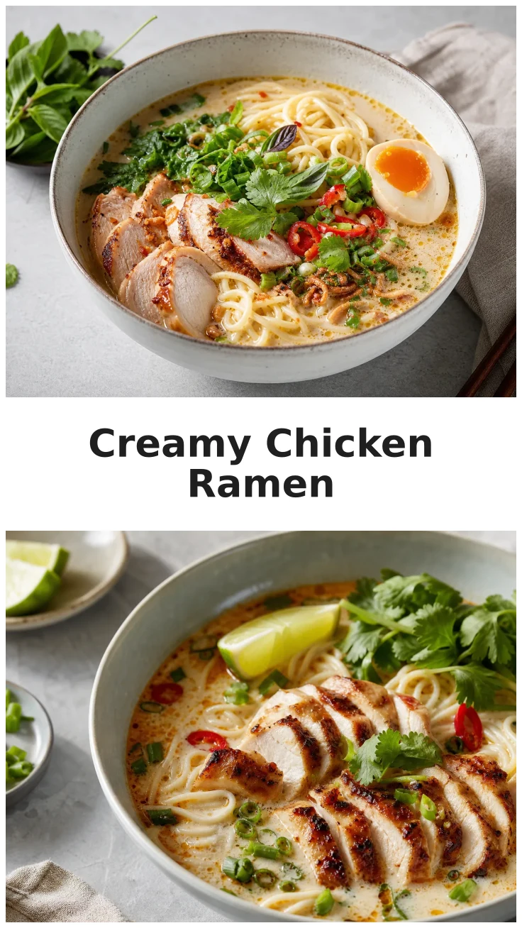 Creamy One-Pot Chicken Ramen for Cozy Nights
