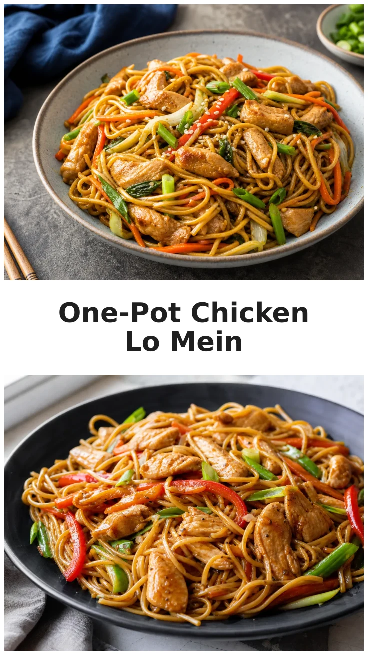 Delicious Glossy One-Pot Chicken Lo Mein Recipe Delicious Glossy One-Pot Chicken Lo Mein Recipe